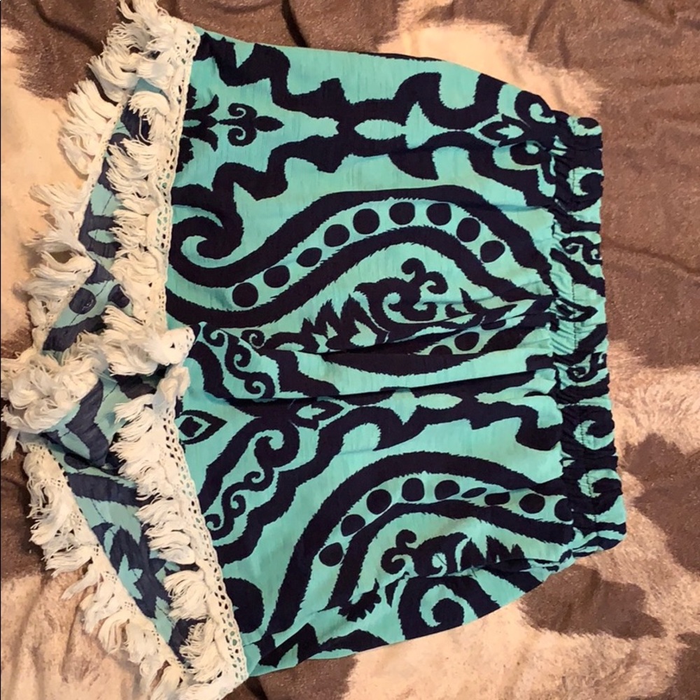 Turquoise shorts